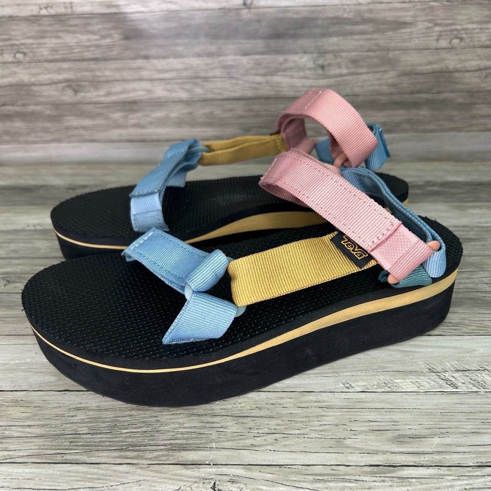 Teva Flatform Universal Sandals Platform Multicolor Size 8